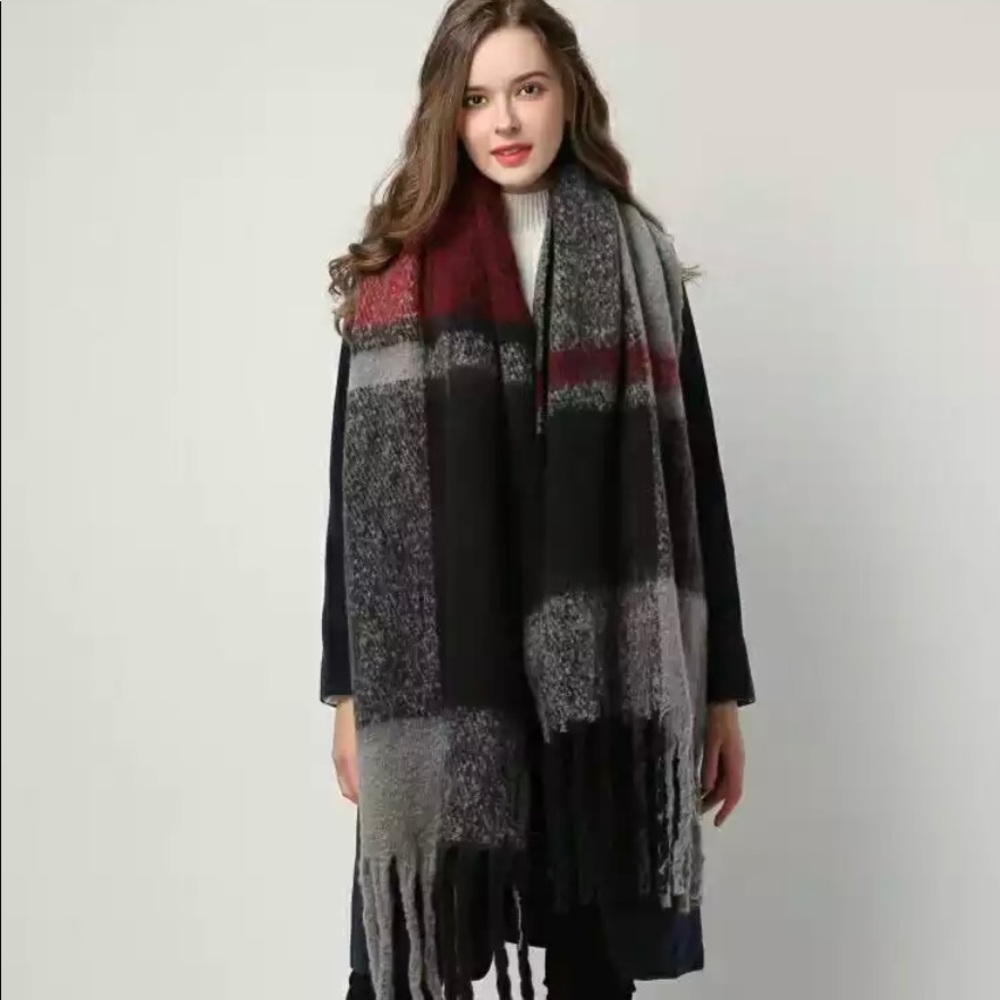 Wool Scarf Wrap Womens Shawl